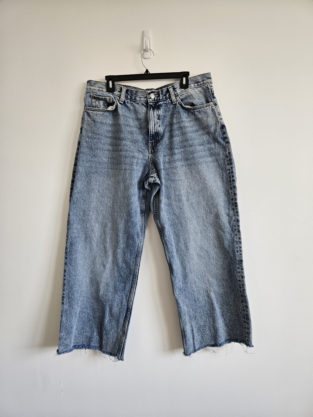 Mango Baggy Light Blue Denim Jeans Size 14